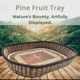 Hancrafted Tray - Pine Tray - Pine Needle Tray without Handle 