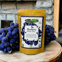 Blue Berry Green Tea With Pure Blueberry, Butterfly Pea Flower and Stevia  90g 