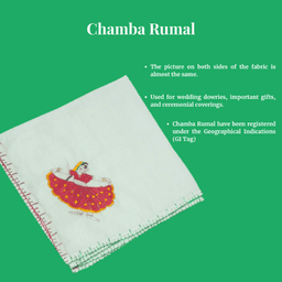 Chamba Rumal Radha Rani - Dress Color - Red