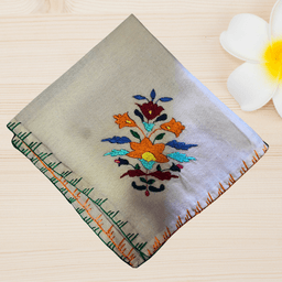 Chamba Rumal Handmade Embroidery - Flower Design -2